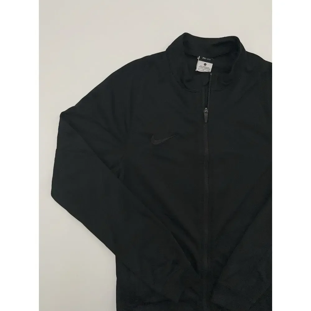 Men's Nike Soccer It Dri Fit Knit Black Jacket 688380 011 Size Small